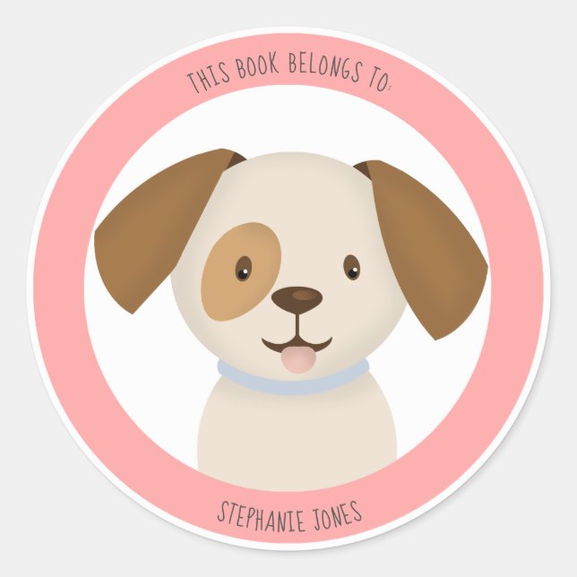 Pegatina Redonda Este libro pertenece a una tirita (Anverso)