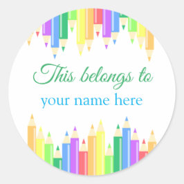 Pegatina Redonda Este pertenece a