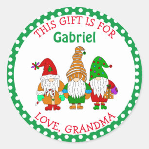 Pegatina Redonda Este regalo es para, etiquetas personalizadas de r