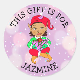 Pegatina Redonda Este regalo está para (añada el nombre) la