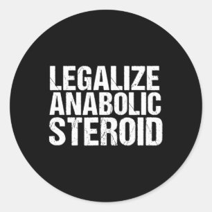 Pegatina Redonda Esteroides Anabólicos Alignate - Gimnasio Culturis