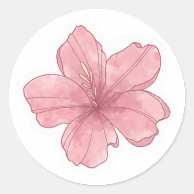 Pegatina Redonda estética de verano (Anverso)