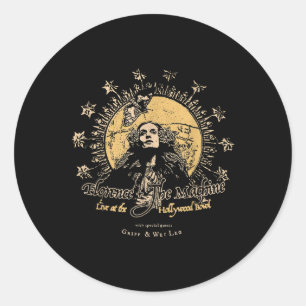 Pegatina Redonda Estética Florencia Machine Vtg