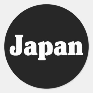 Pegatina Redonda Estilo clásico de Japón
