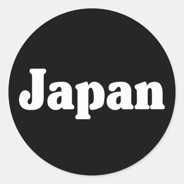 Pegatina Redonda Estilo clásico de Japón (Anverso)