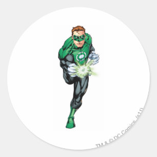 Pegatina Redonda Estilo cómico - corriendo