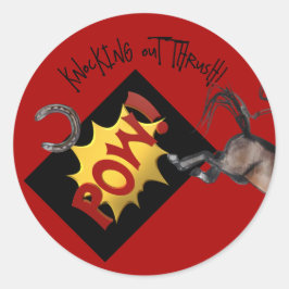 Pegatina Redonda estilo de comedia