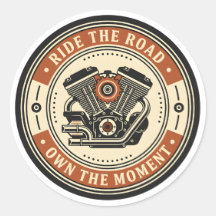 Estilo de insignia de motor de motocicleta retro