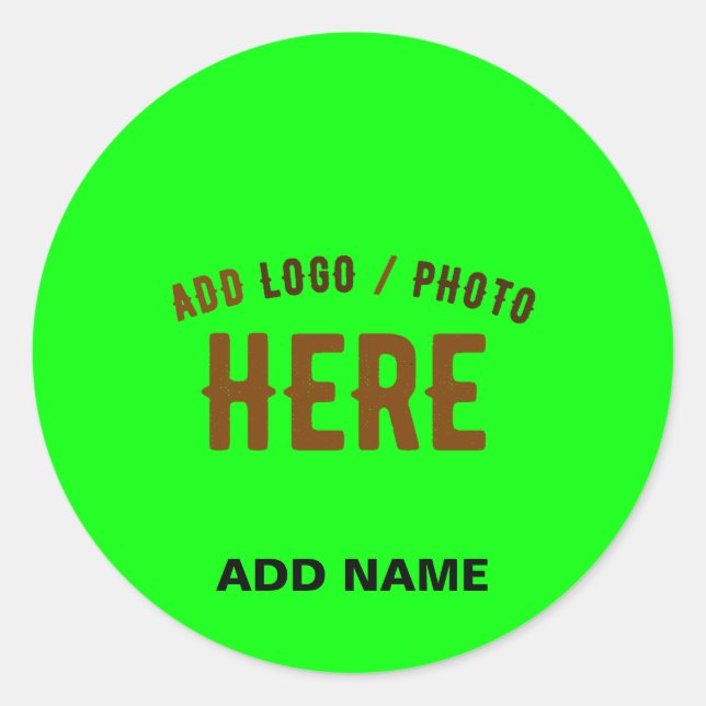 PEGATINA REDONDA ESTILO PERSONALIZADO MODERNO NEON VERIFICADO VERIF (Anverso)