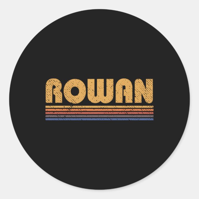 Pegatina Redonda Estilo Rowan (Anverso)