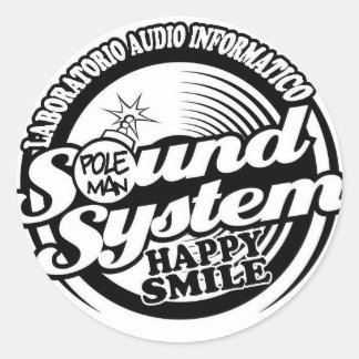 Pegatina Redonda Estilos de sonrisa