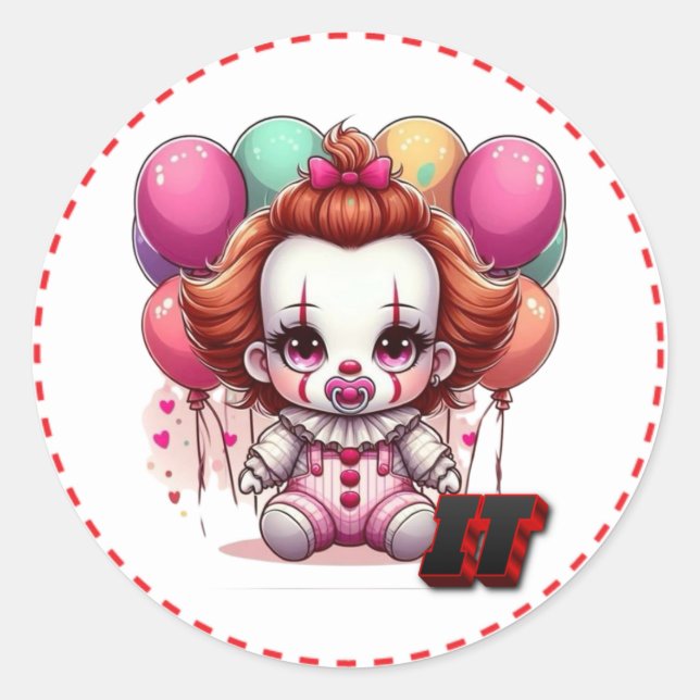 Pegatina Redonda Estimulándolo (Anverso)