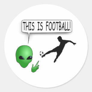 Pegatina Redonda Esto Es Fútbol