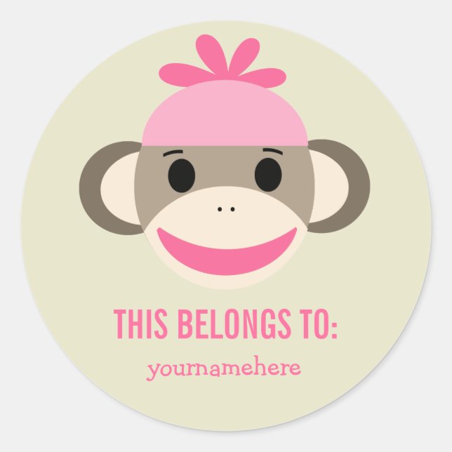 PEGATINA REDONDA ESTO PERTENECE A (Anverso)