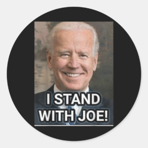 Pegatina Redonda Estoy Con Joe Biden, Concienciación Sobre El Cánce