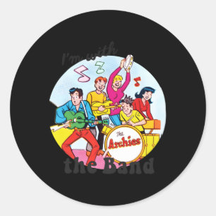 Pegatina Redonda Estoy Con Los Comics De Band Archie