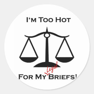 Pegatina Redonda Estoy demasiado caliente...