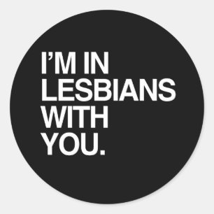 Pegatina Redonda ESTOY EN LESBIANOS CONTIGO - BLANCO -.png