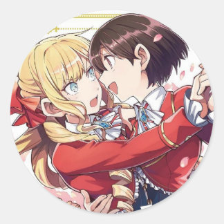 Pegatina Redonda Estoy enamorada de los villanos | WataOshi