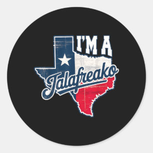 Pegatina Redonda Estoy Orgulloso De Talao Texas Dicho Humor Del Sur
