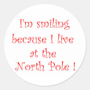 Pegatina Redonda Estoy sonriendo porque...-pegatina