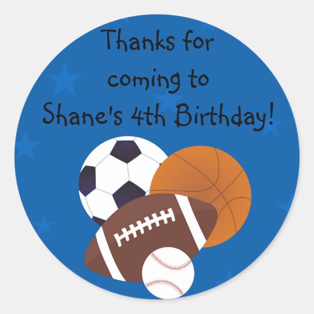 Pegatina Redonda Estrella (Anverso)