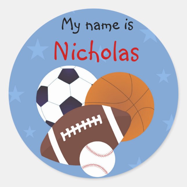 Pegatina Redonda Estrella (Anverso)