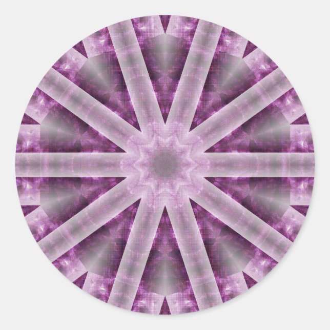 Pegatina Redonda Estrella (Anverso)