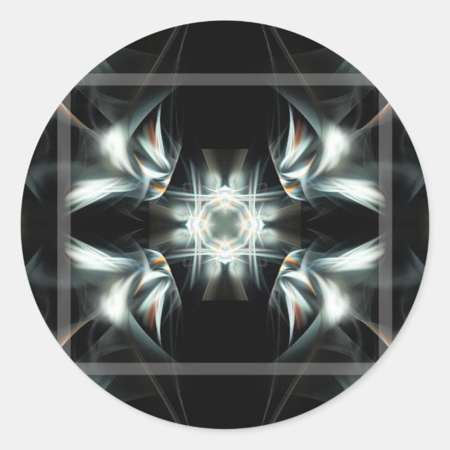 Pegatina Redonda Estrella de Deco (Anverso)