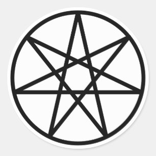 Pegatina Redonda Estrella de Faerie
