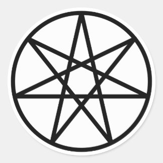 Pegatina Redonda Estrella de Faerie