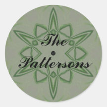 Estrella De Knot Celta Verde De Personalizable