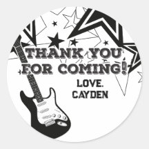 Estrella de rock Cumpleaños Guitarra estrellas bla