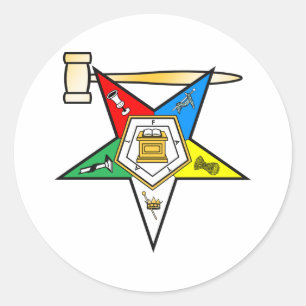 Pegatina Redonda Estrella del este más allá de artículos de la