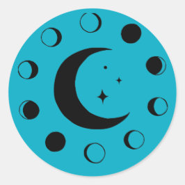 Pegatina Redonda Estrella matutina