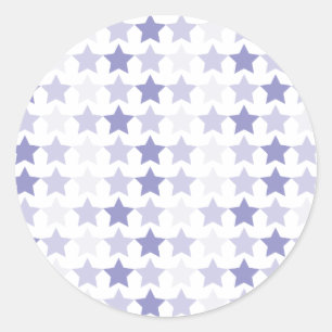 Pegatina Redonda Estrellas de Ombre Azul Patriótico