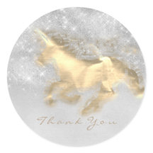 Estrellas de oro de Unicornio Mágico gracias Purpu