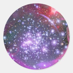 Pegatina Redonda Estrellas más fuertes de Galaxy, Sagittarius