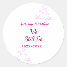 Estrellas rosas Renovación de votos boda de aniver