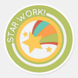 Pegatina Redonda Estudiante de Maestría en Buen Trabajo