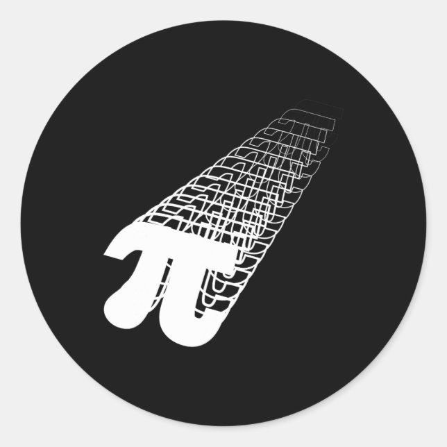 Pegatina Redonda Estudio De Trigonometría De Cálculo De Geometría D (Anverso)