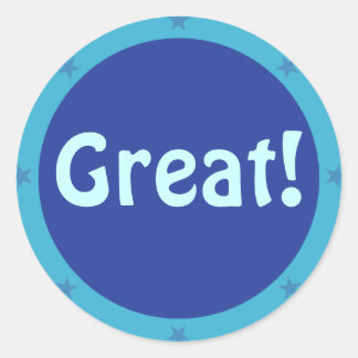 Pegatina Redonda Estupendo - Serie de profesores Pegatinas