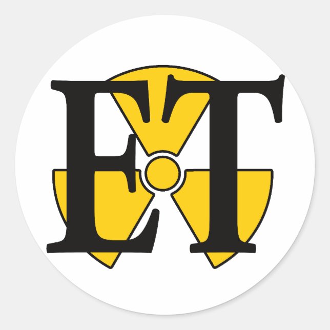 Pegatina Redonda ET- Técnico de Electrónica (Anverso)