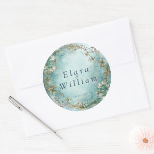 Pegatina Redonda Eternal Grace Elven Boda