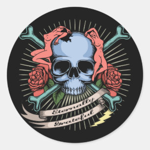 Pegatina Redonda Eternamente agradecido