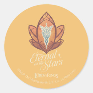 Pegatina Redonda Eterno como las Estrellas Evenstar Gráfico