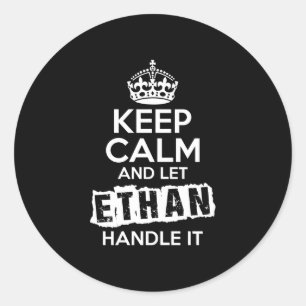 Pegatina Redonda Ethan