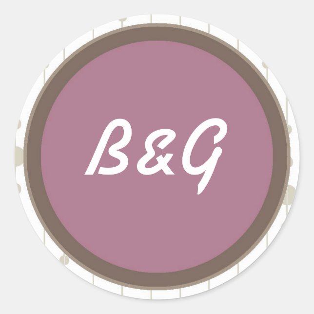 Pegatina Redonda Etiquetas (Anverso)