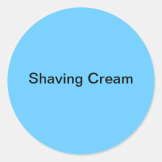 Pegatina Redonda Etiquetas de crema de relleno/