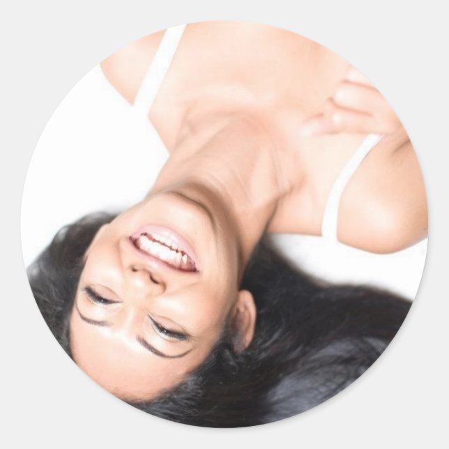 Pegatina Redonda Etiquetas de direcciones (Anverso)